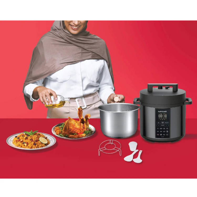 مولتی کوکر نوتریکوک مدل SP208K ظرفیت ۸ لیتر استیل ضد زنگ چند کاره