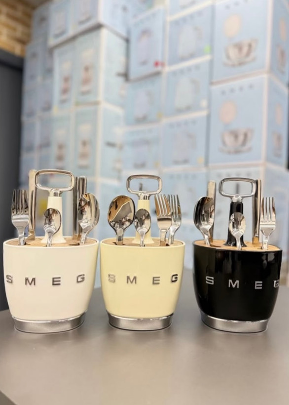 سرويس قاشق و چنگال 25 پارچه Smeg